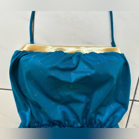 Vintage Anchor Print Short Romper - Picture 6 of 17